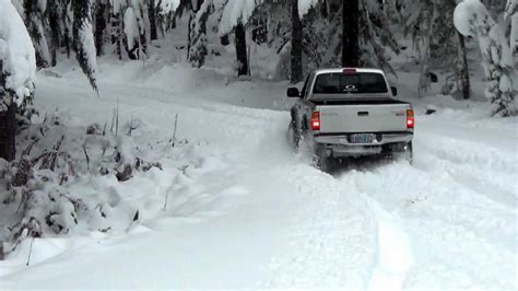 Tacoma Getting Stuck In Deep Snow Youtube