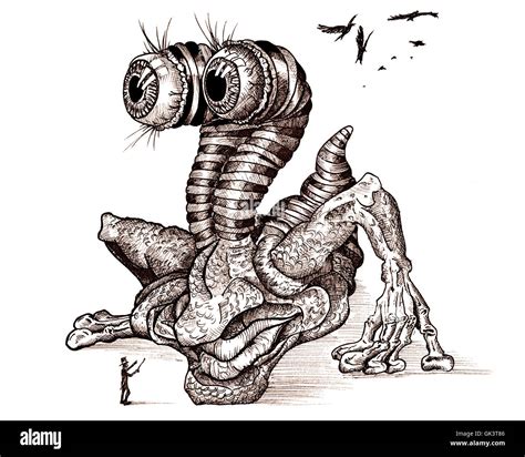 Monster Drawing High Resolution Stock Photography And Images Alamy