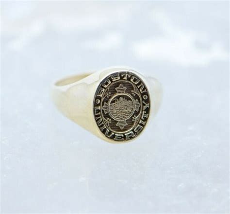 10k Yellow Gold Boston University Class Ring Ladies Size 675 Ebay