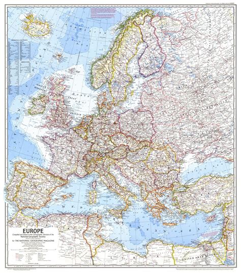 National Geographic Map Of Europe New Jersey Map