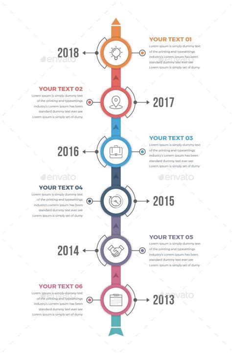 Vertical Timeline Powerpoint Template Free