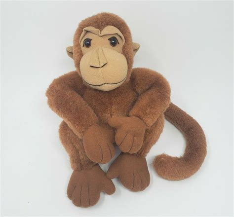 Vintage 1995 Trendmasters Jumanji Movie Brown Monkey Stuffed Animal