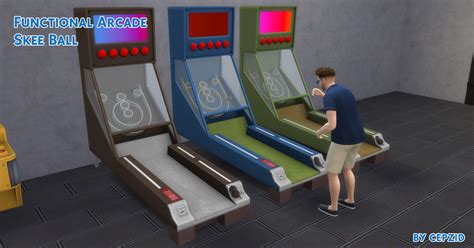 The Sims 4 Functional Arcade Skee Ball By Cepzid
