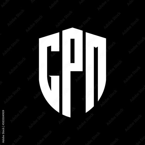 Gpm Letter Logo Design Gpm Modern Letter Logo With Black Background