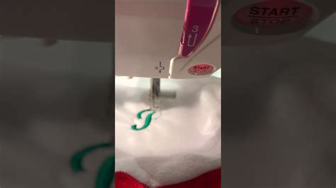Monogramming With The Janome 350e Embroidery Machine Youtube