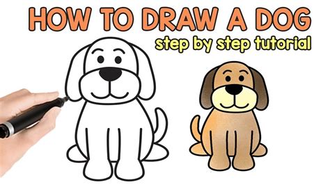 Learn How To Draw A Dog Step By Step Drawing Tutorial