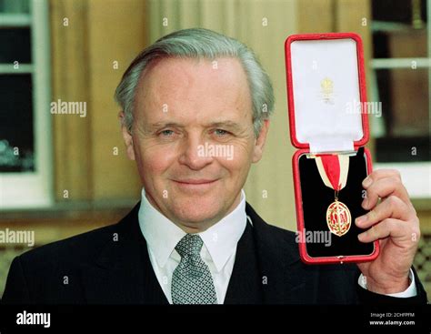 Actor Anthony Hopkins Outside Buckingham Palace After He Was Knighted
