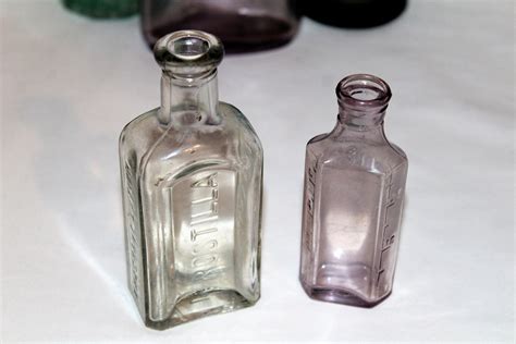 Antique Glass Bottle, Tiny Antique Apothecary Bottles