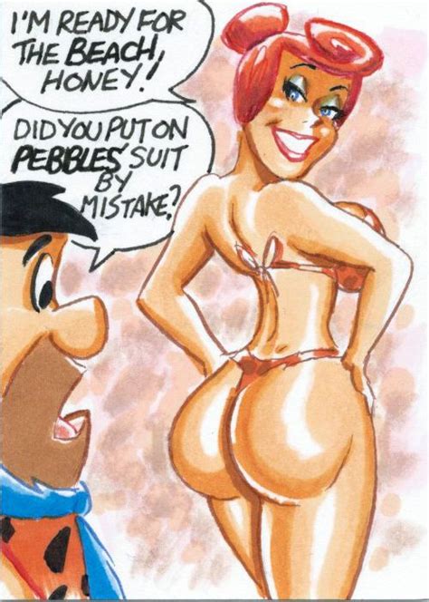 Rule 34 Ass Breasts Dat Ass Dialogue Exibitionism Fred Flintstone Hanna Barbera Husband And
