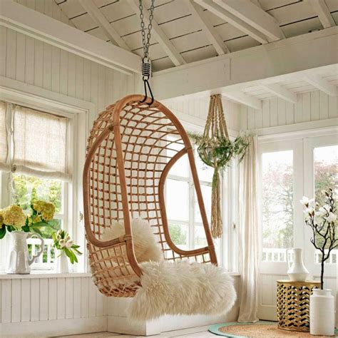 To preserve the chair's beauty and structural integrity, we only recommend hanging indoor or outdoor undercover areas, away from the rain… Rustic Rattan Hanging Chair as Favorite Indoor and Outdoor ...