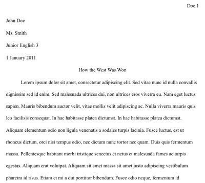 You get an a for. College Essay Format Double Spaced | Writings and Essays ...