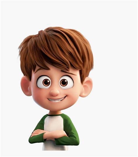 Brown Hair Cartoon Character Boy Cartoon Transparent Brown Hair
