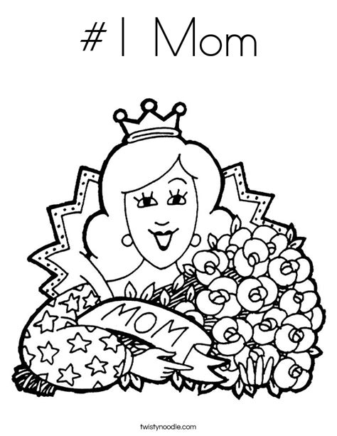 I went over both with peach and blended with the colorless blender. #1 Mom Coloring Page - Twisty Noodle