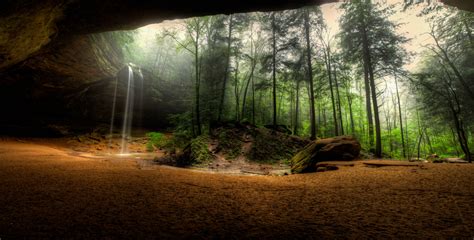 The Cave In The Forest Watch The Amazing Natural Landscapes Wallpaper For Pc Summer