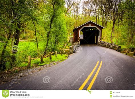 Kurtzs Mill Covered Bridge In Lancaster County Central