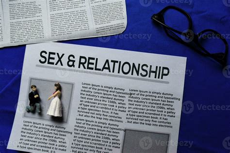 sex and relationship text in headline isolated on blue background newspaper concept 23635271