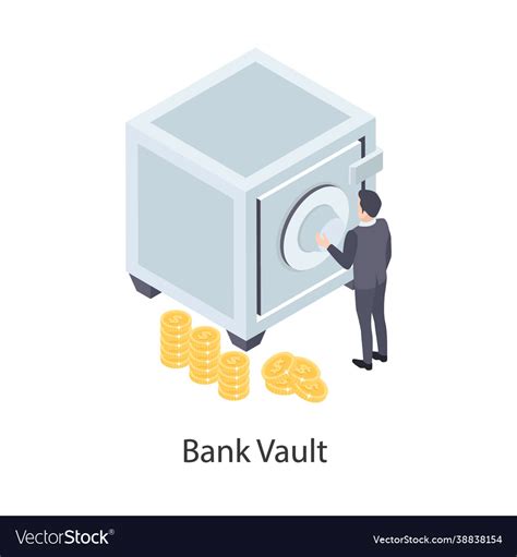 Bank Vault Royalty Free Vector Image Vectorstock