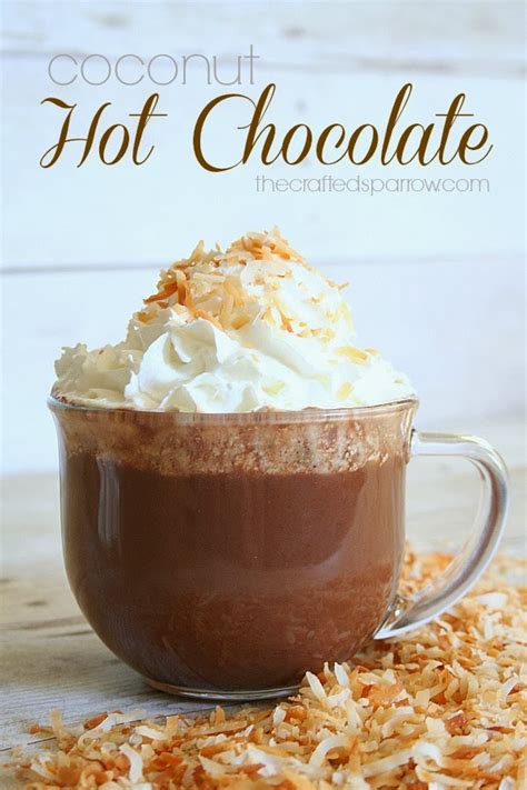 coconut hot chocolate from the crafted sparrow {christmas tradition series} the crafting chicks