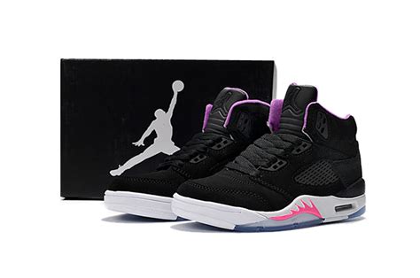Nike Air Jordan V 5 Retro Kid Children Basketball Shoes Black White