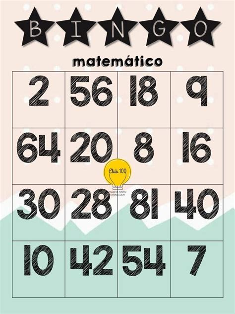 Fabuloso Bingo De Las Tablas De Multiplicar Tablas De Multiplicar