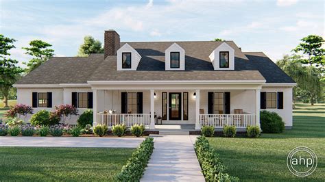 1 Story Southern Style House Plan Hattiesburg House Plans Farmhouse