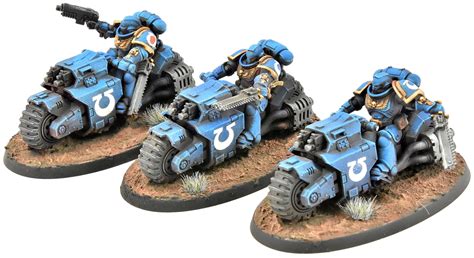 Games Workshop Space Marines 3 Outriders 1 Pro Painted Warhammer 40k