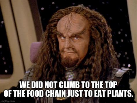Klingon Food Choices Imgflip