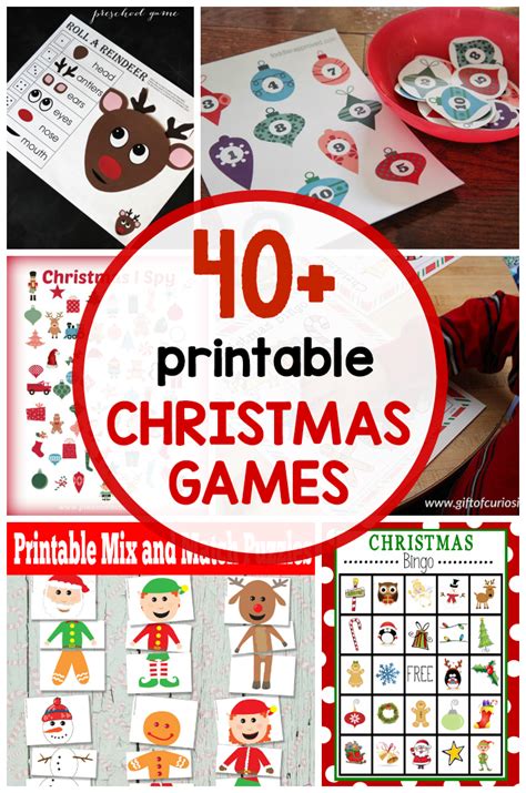 How to celebrate an online virtual party. 40+ free printable Christmas games for kids - The Measured Mom