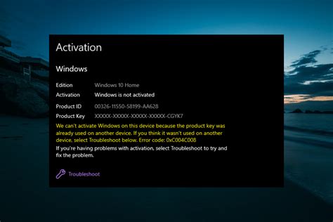 Fix Activation Error Code 0xc004c008 On Windows 10 And 11