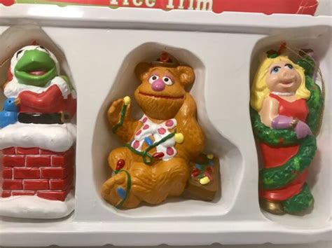 Vtg Jim Hensons Muppets Christmas Ornaments Kurt Adler Kermit Piggy