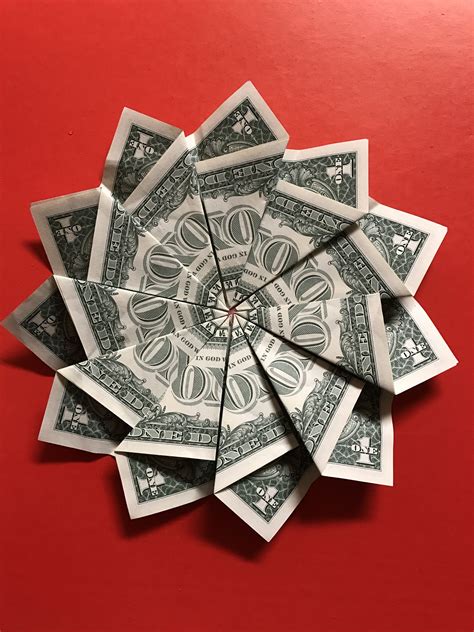 Money Flower Dollar Bill Origami
