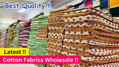 सबस कम दम म खरद Cotton Fabrics Wholesale Market Surat