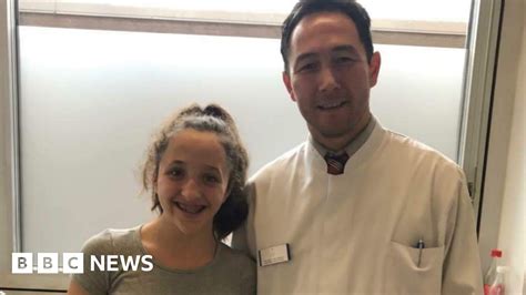 Cardiff Teen Goes To Germany For Scoliosis Surgery On Spine Bbc News