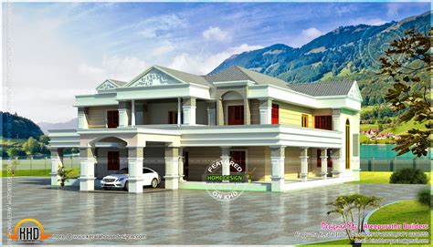 6 Bhk Super Luxury Home Elevation Kerala Home Design And
