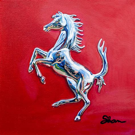 Ferrari Prancing Horse 2 By Shan Fannin Abend Gallery