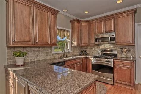 As you can tell, this home was the typical outdated 90s style with oak cabinets, laminate countertop, and what was once considered a statement stone design for the center island. Related image | Kitchen remodel countertops, Kitchen ...