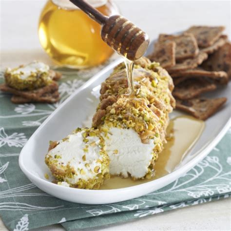 Fig And Pistachio Studded Goat Cheese National Honey Board