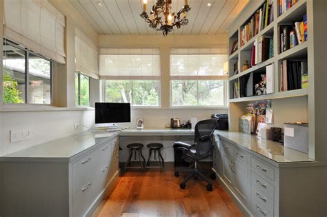 Clean And Contemporary Home Office Custom Cabinets Houston Cabinet