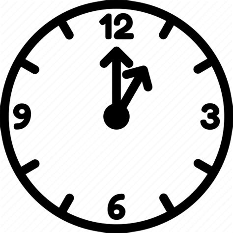 Clock One One O Clock Time Icon