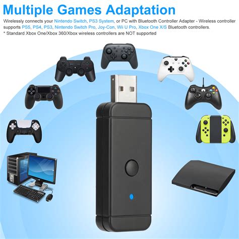 Usb Wireless Bluetooth Controller Adapter For Pcps5ps4ps3switch