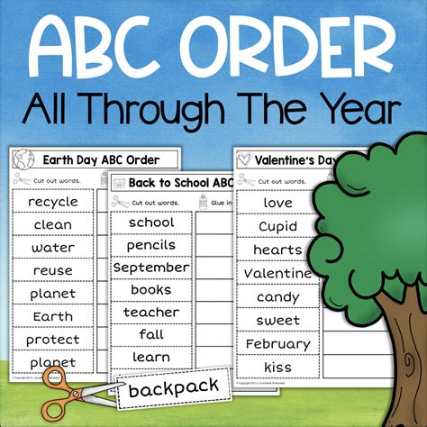 Abc Order Alphabetical Order Worksheets Whole Year Made By Teachers