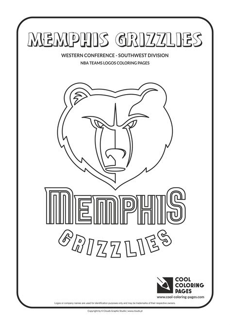 Walrus with long white tusks. Memphis Grizzlies - NBA basketball teams logos coloring ...