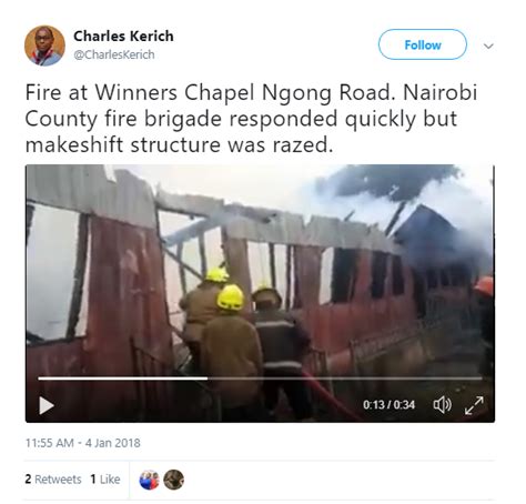 Winners Chapel Church In Kenya On Fire Video Photo
