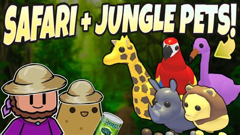 Adopt Me But Ting Safari And Jungle Pets To Viewers Youtube