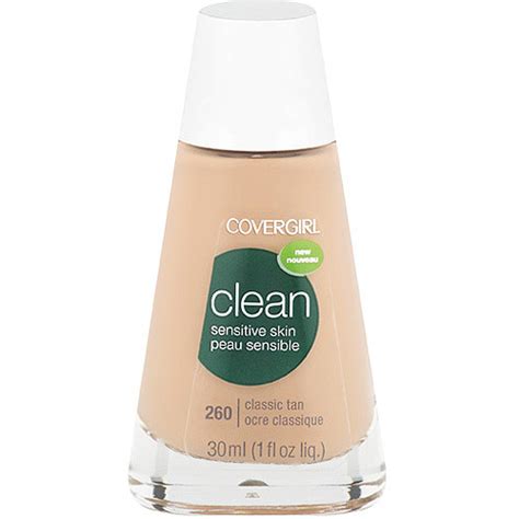 Pb And J Apparel Covergirl Clean Liquid Foundation For Sensitive Skin