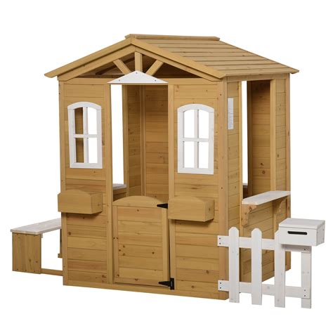 Outdoor Kids Wooden Playhouse Thedatashift