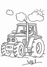 Coloring Tractor Boys Colouring Farm Sheets sketch template