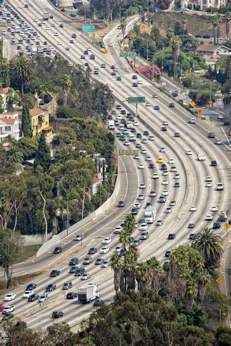 Los Angeles Congested Highway Stock Photo Image Of Carpool