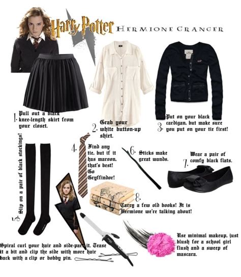 hermione diy halloween costume by kassyshimotsu on polyvore harry potter halloween costumes