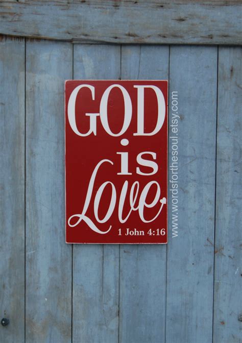 Check spelling or type a new query. God is Love Bible Verse Wall Art Rustic Wood Signs